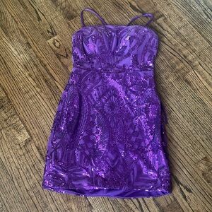 Purple homecoming dress.Size 0